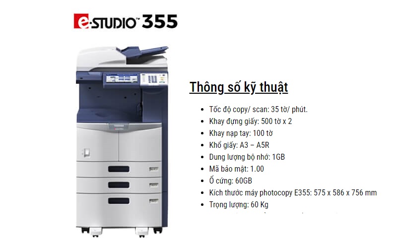 Máy photocopy Toshiba E355