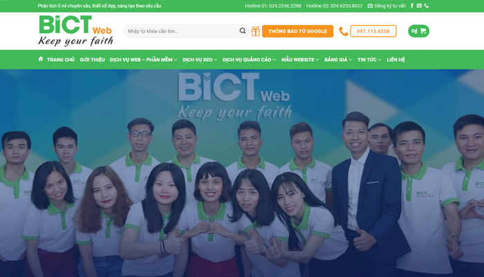 Dịch vụ tăng tốc website giá rẻ - BICTweb
