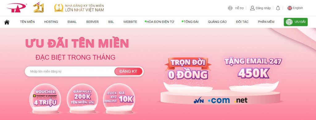 Đăng ký domain P.A Việt Nam