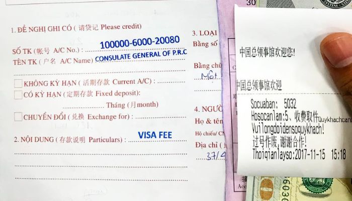Hồ sơ xin visa Trung Quốc
