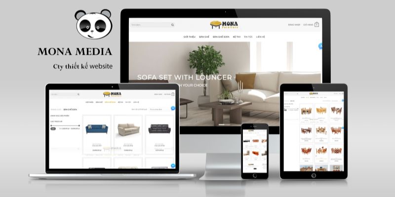 Mona Media - Công ty thiết kế Web App nhập hàng chuyên nghiệp