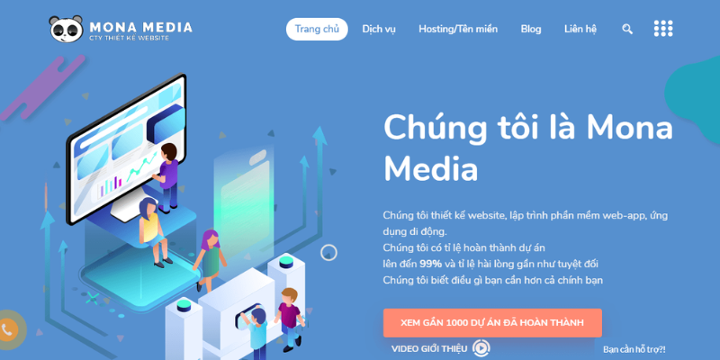 Mona Media - Công ty thiết kế Website nhập hàng uy tín hàng đầu Việt Nam