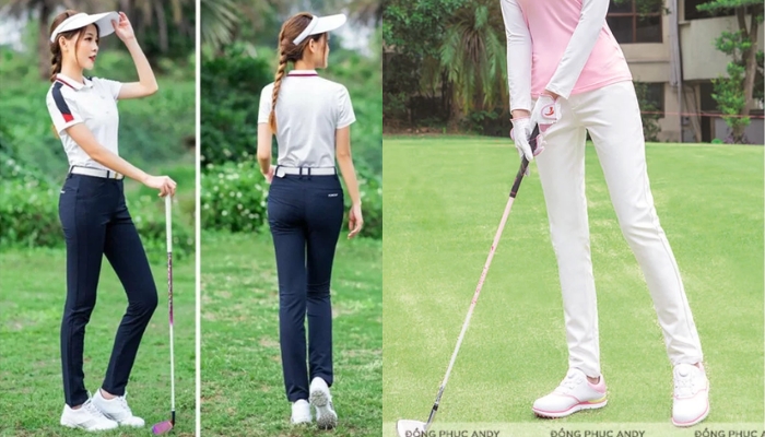 Kết hợp áo golf với quần skinny Jeans