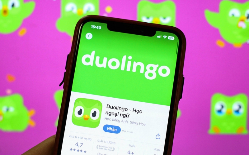 app học từ vựng tiếng Anh Duolingo