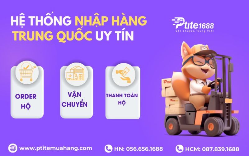 Nhập hàng sỉ qua trung gian Ptite