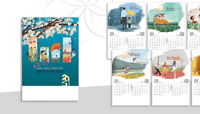 Dịch vụ in ấn lịch tại TMT có chất lượng tốt và giá thành cạnh tranh