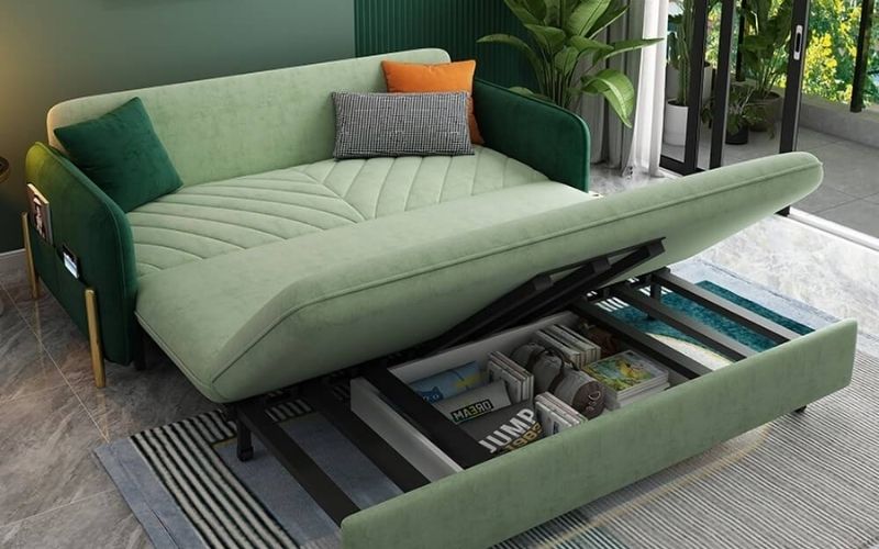 Sofa giường thông minh tích hợp tủ/kệ