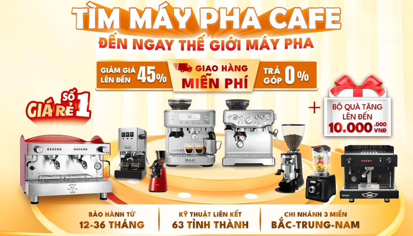 Đa dạng máy pha cafe tại Thế Giới Máy Pha
