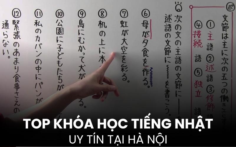 khóa học tiếng Nhật uy tín tại Hà Nội