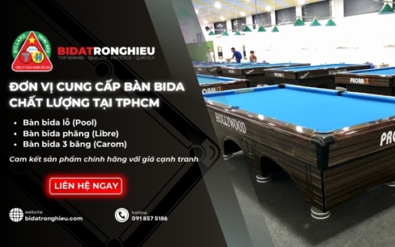 đơn vị cung cấp bàn bida 