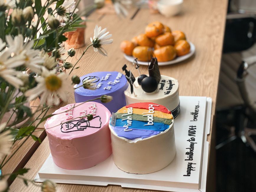 Bánh kem cho valentine size mini cho bữa tối hai người